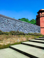 Wall Reliefs - Tourism Spot at The Great Asia Africa, Lembang, Bandung, West Java, Indonesia