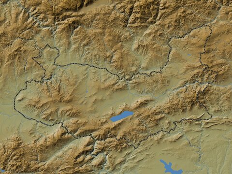 Elazg, Turkiye. Physical. No legend