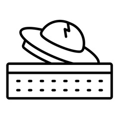 Spaceship Crash Icon Style