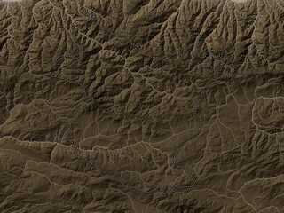 Gumushane, Turkiye. Sepia. No legend