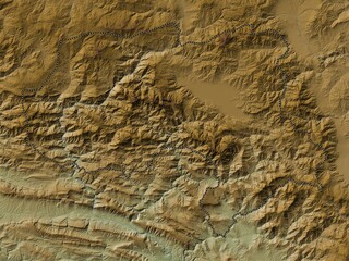 Hakkari, Turkiye. Physical. No legend