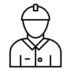 Male Engineer Icon Style