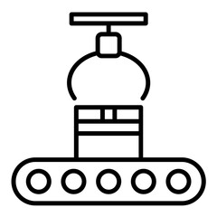 Fototapeta premium Manufacturing Icon Style