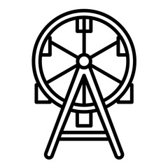 Ferris Wheel Icon Style