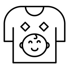 Baby Shirt Icon Style
