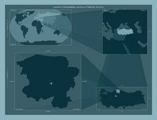 Kastamonu, Turkiye. Described location diagram