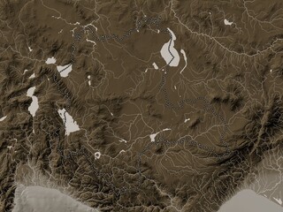 Konya, Turkiye. Sepia. No legend