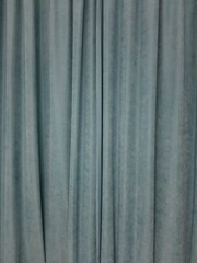 Fototapeta premium Blue abstract blank curtains background