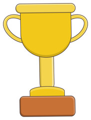 isolated trophy object sticker png