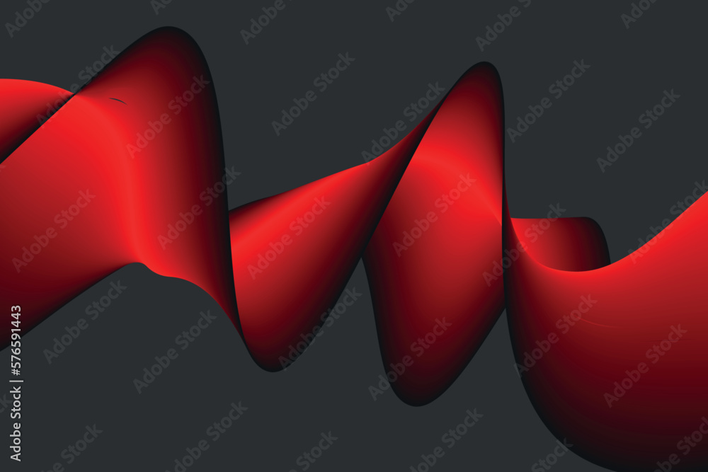 Poster red and black wave abstract background, suitable for landing page and computer desktop background. 3