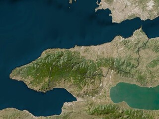 Yalova, Turkiye. Low-res satellite. No legend