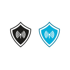 signal guard logo icon illustration colorful and outline