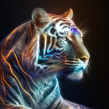 A Holographic Tiger: Exploring New Dimensions with Generative Art and AI