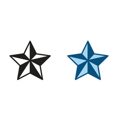 Obraz premium star logo icon illustration colorful and outline