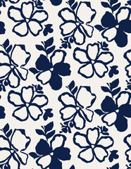 Seamless flowers pattern, floral print.