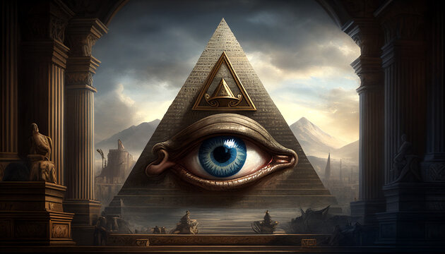 All-seeing Eye. The Eye of Providence. generative ai