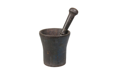 mortar and pestle isolated