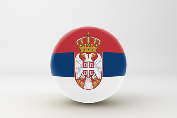 Obraz premium Serbia Flag