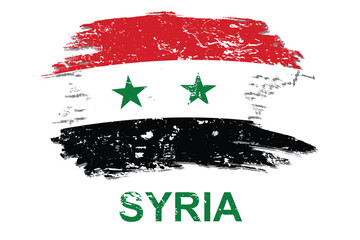 Syria flag illustration in vector design