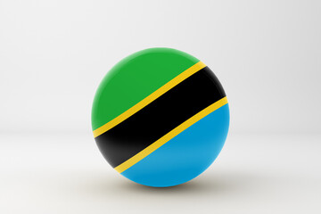 Fototapeta premium Tanzania Flag