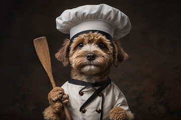 Dog chef, generative ai