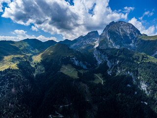 Carnia, Monte Croce pass and Monte Coglians. Nature in Friuli.