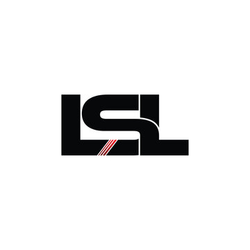 LSL letter monogram logo design vector