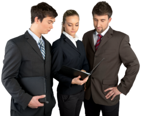 group of young professionals