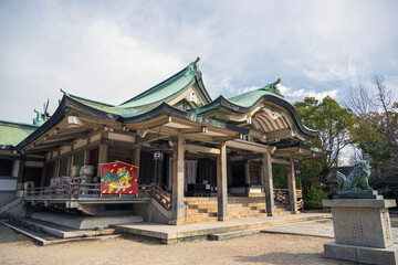 Fototapeta premium 大坂城 豊国神社の本殿