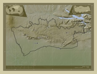 Mardin, Turkiye. Wiki. Labelled points of cities