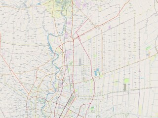 Pathum Thani, Thailand. OSM. No legend