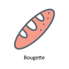 Bougette Vector Fill Outline Icons. Simple stock illustration stock