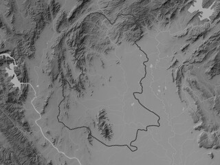 Sukhothai, Thailand. Grayscale. No legend