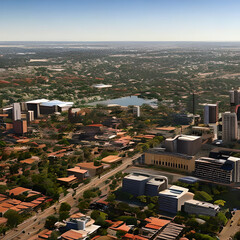 Obraz premium aerial view of the city