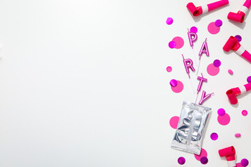 Concept of party and celebration, accessories for party