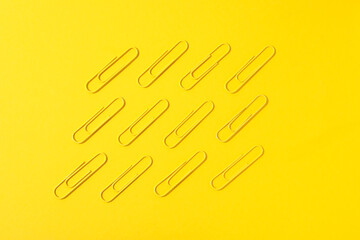 Concept of different stationery accessories, stationery accessories for office work