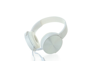 Modern headphones isolated on a white background