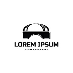 Fototapeta premium Bridge logo and symbol template concept