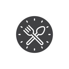 Lunch time vector icon