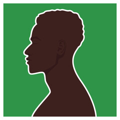 Black People Character Silhouette Illustration