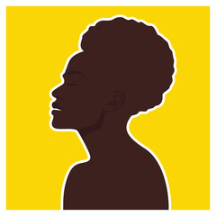 Black People Character Silhouette Illustration