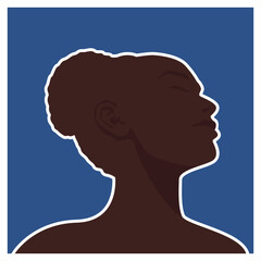 Black People Character Silhouette Illustration