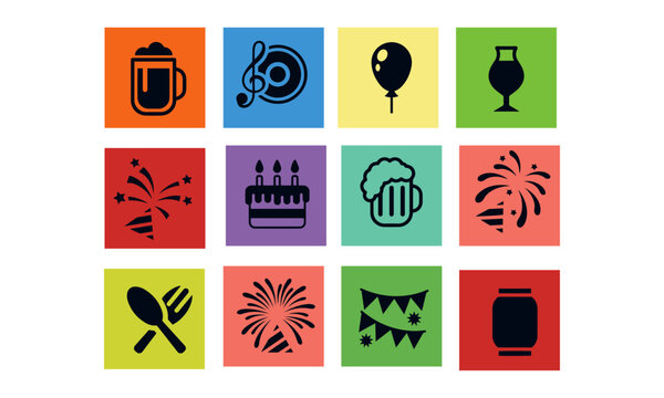 Party icon vector design