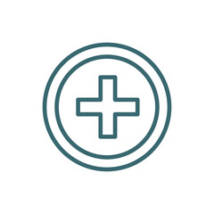 injury icon. Thin line injury icon from health and medical collection. Outline vector isolated on white background. Editable injury symbol can be used web and mobile