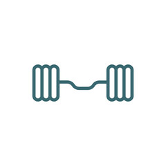 lifting barbell icon. Thin line lifting barbell icon from Fitness and Gym collection. Outline vector isolated on white background. Editable lifting barbell symbol can be used web and mobile