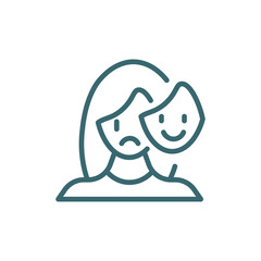 appearance icon. Thin line appearance icon from Human Resources collection. Outline vector isolated on white background. Editable appearance symbol can be used web and mobile
