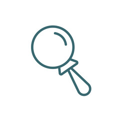 searching icon. Thin line searching icon from Human Resources collection. Outline vector isolated on white background. Editable searching symbol can be used web and mobile