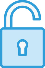 Unlocked Vector Icon Design Illustration