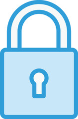 Locked Vector Icon Design Illustration