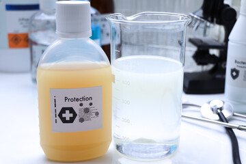 disinfectant in bottle, Home Cleaning and Disinfection Products